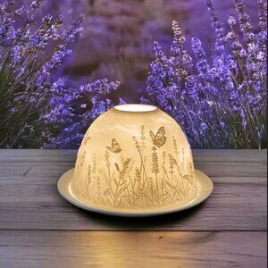 Lavender and butterflies Fairy Lamp Lithophane